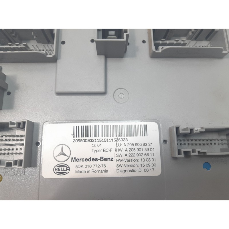 Recambio de modulo confort para mercedes-benz clase c (w205) familiar 2.1 cdi cat referencia OEM IAM A2059009321 5DK01077276 