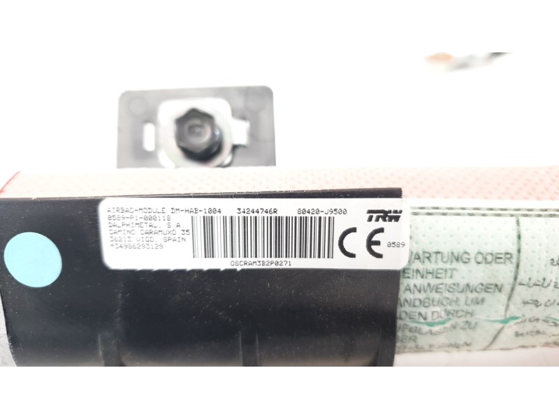 Recambio de airbag cortina delantero derecho para hyundai kona 1.0 tgdi cat referencia OEM IAM 80420J9500  