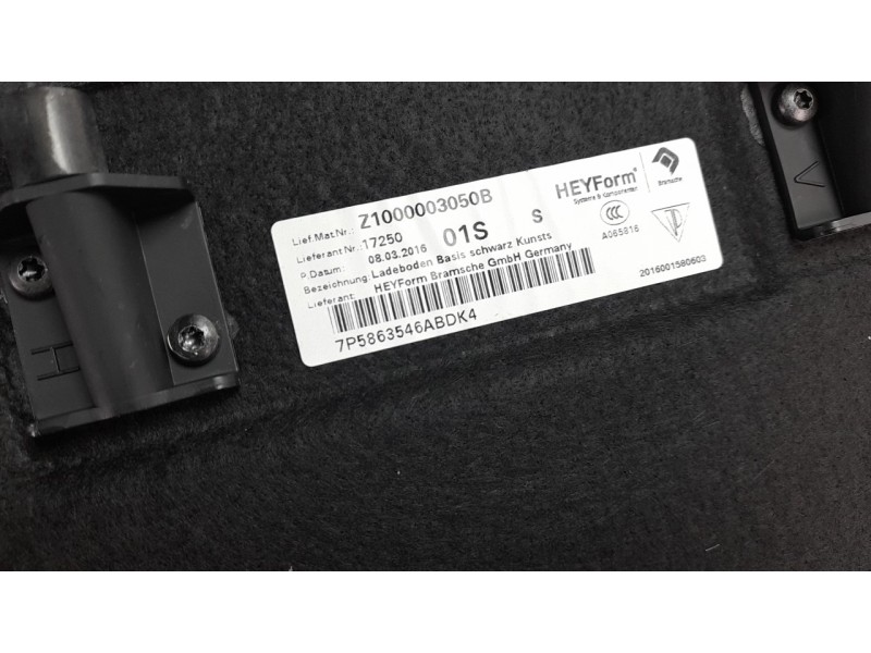 Recambio de bandeja trasera para porsche cayenne (typ 92aa) diesel referencia OEM IAM 7P5863546A  