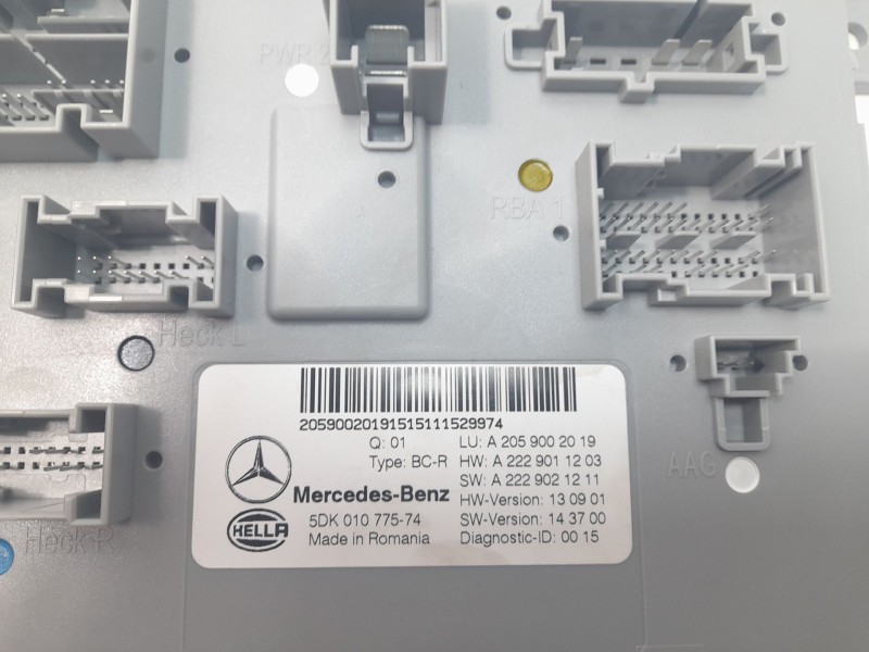 Recambio de modulo electronico para mercedes-benz clase c (w205) familiar 2.1 cdi cat referencia OEM IAM A2059002019  