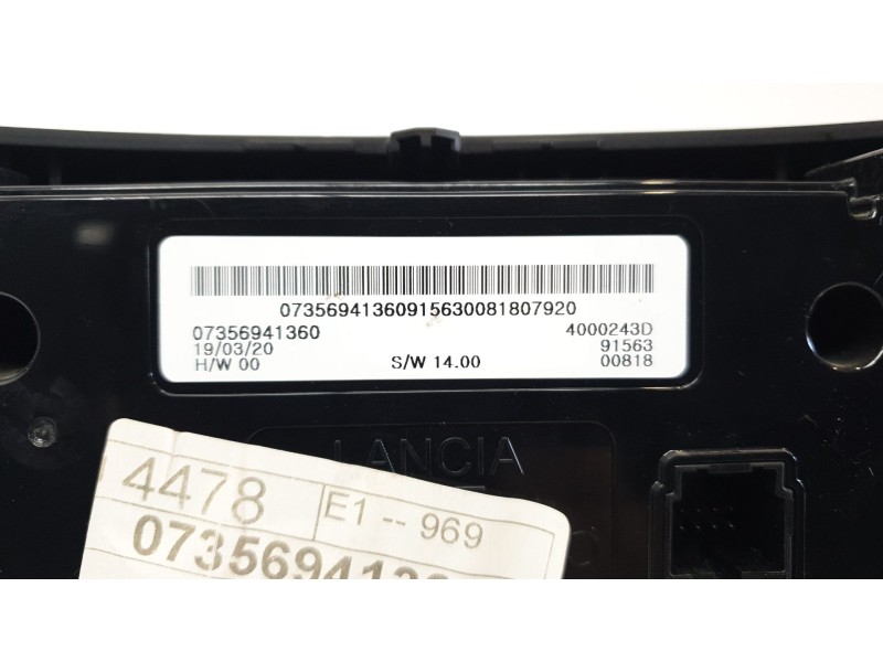 Recambio de mando climatizador para jeep renegade limited 4x4 referencia OEM IAM 735694136  