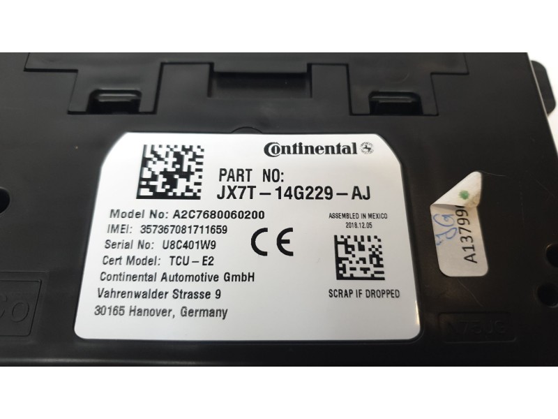 Recambio de modulo electronico para ford focus 1.0 ecoboost cat referencia OEM IAM JX7T14G229AJ A2C7680060200 