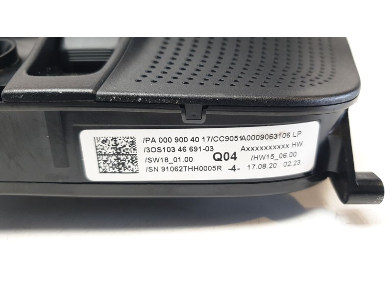 Recambio de luz interior para mercedes-benz clase c (w205) lim. c 200 (205.077) referencia OEM IAM A0009004017  