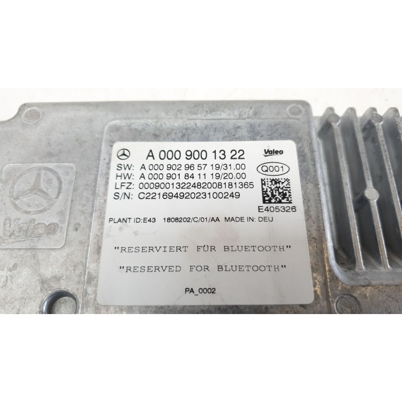 Recambio de modulo electronico para mercedes-benz clase c (w205) lim. c 200 (205.077) referencia OEM IAM A0009001322  