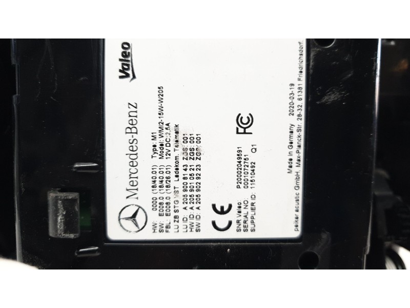 Recambio de guantera para mercedes-benz clase c (w205) lim. c 200 (205.077) referencia OEM IAM A2056806811  