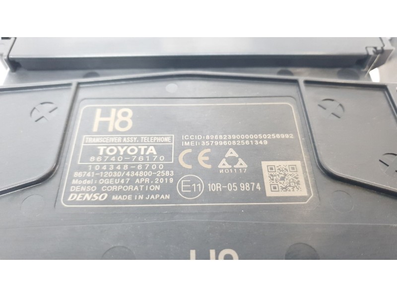 Recambio de modulo electronico para lexus ux (za10) 250h referencia OEM IAM 8674076170  