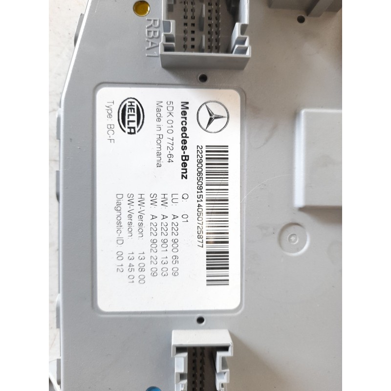 Recambio de modulo electronico para mercedes-benz clase s (w222) lim. 3.0 cdi cat referencia OEM IAM A2229006509 5DK01077264 