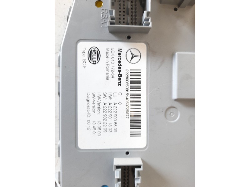Recambio de modulo electronico para mercedes-benz clase s (w222) lim. 3.0 cdi cat referencia OEM IAM A2229006509 5DK01077264 