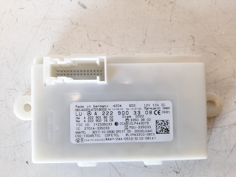 Recambio de modulo electronico para mercedes-benz clase s (w222) lim. 3.0 cdi cat referencia OEM IAM A2229003308  