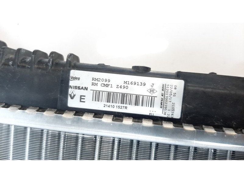 Recambio de radiador agua para nissan qashqai (j11) 1.2 16v cat referencia OEM IAM 214101527R  