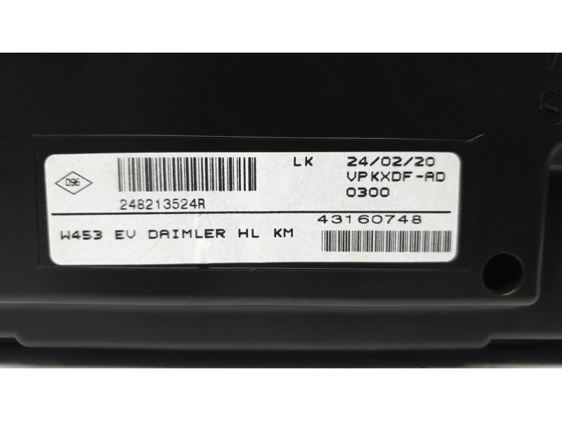 Recambio de cuadro instrumentos para smart fortwo coupe electric drive / eq pull&bear (453.391) referencia OEM IAM 248213524R  