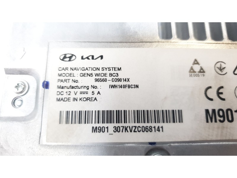 Recambio de pantalla multifuncion para hyundai i20 iii (bc3, bi3) 1.6 t-gdi referencia OEM IAM 96560C09014X  