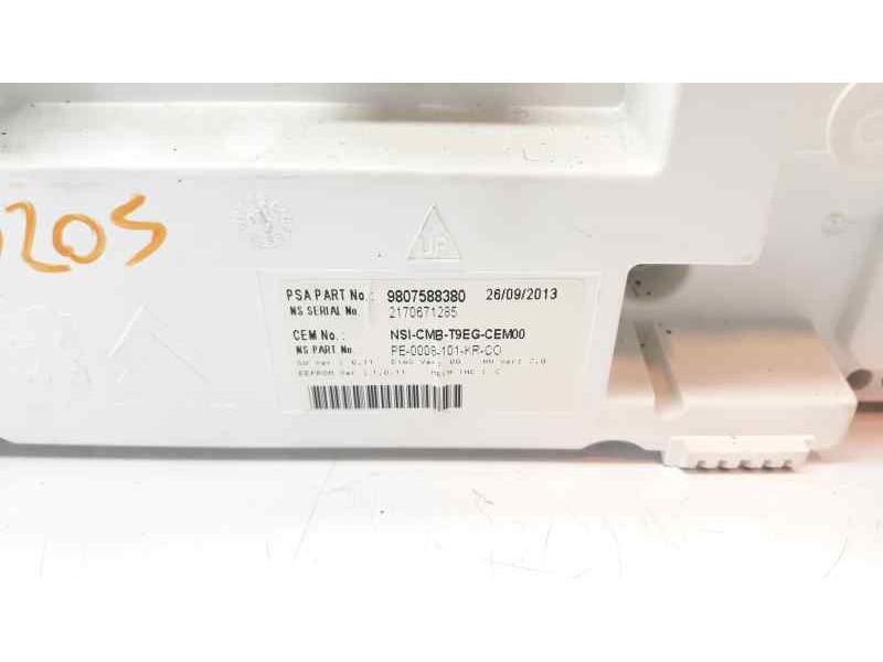 Recambio de cuadro instrumentos para peugeot 308 access referencia OEM IAM 9807588380 2170671285 