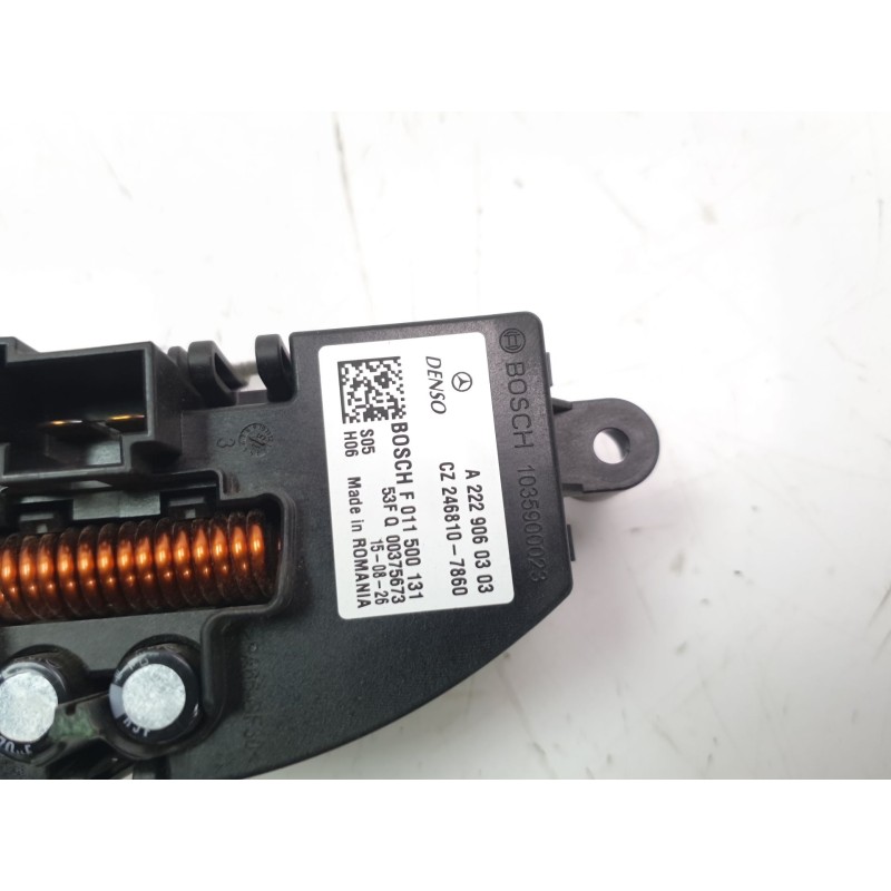 Recambio de resistencia calefaccion para mercedes-benz clase gla (w156) gla 200 cdi (156.908) referencia OEM IAM A2229060303  