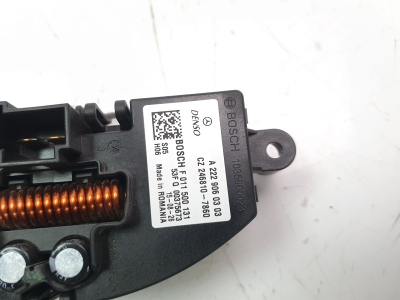 Recambio de resistencia calefaccion para mercedes-benz clase gla (w156) gla 200 cdi (156.908) referencia OEM IAM A2229060303  