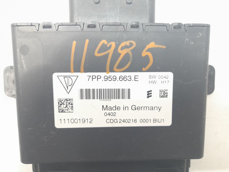 Recambio de modulo electronico para porsche cayenne (typ 92aa) diesel referencia OEM IAM 7PP959663E  