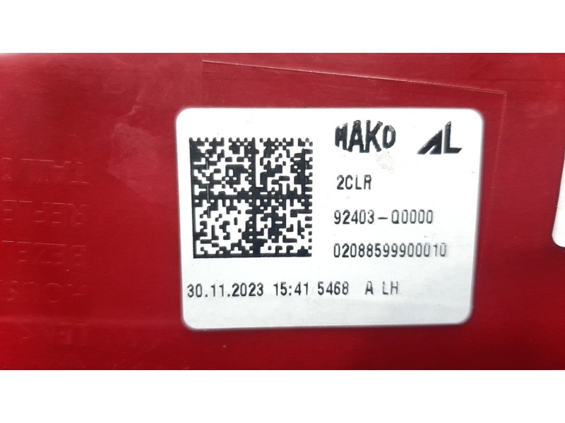 Recambio de piloto trasero izquierdo interior para hyundai i20 (bc3) klass referencia OEM IAM 92403Q0000  