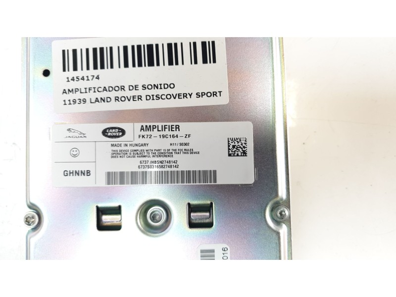 Recambio de amplificador de sonido para land rover discovery sport pure referencia OEM IAM FK7219C164ZF  