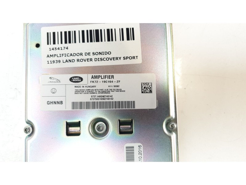 Recambio de amplificador de sonido para land rover discovery sport pure referencia OEM IAM FK7219C164ZF  