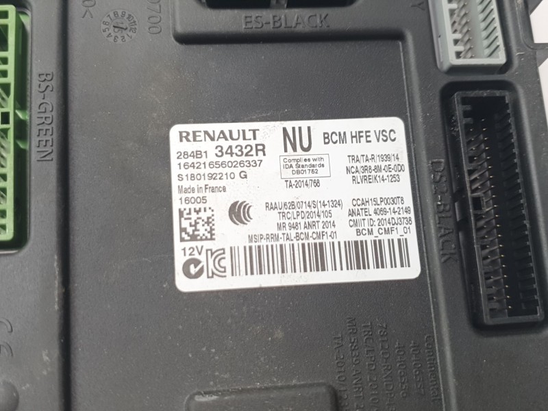 Recambio de modulo electronico para renault kadjar 1.5 dci diesel fap energy referencia OEM IAM 284B13432R  