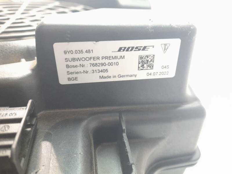 Recambio de subwoofer para porsche cayenne coupe (9yb) e-hybrid referencia OEM IAM 9Y0035481  
