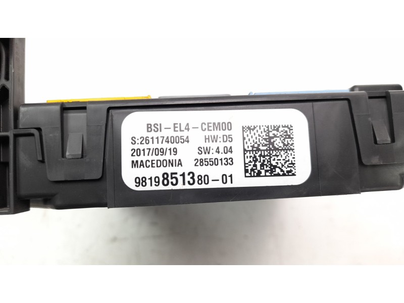 Recambio de caja reles / fusibles para citroen c4 picasso 1.2 12v e-thp referencia OEM IAM 9819851380  