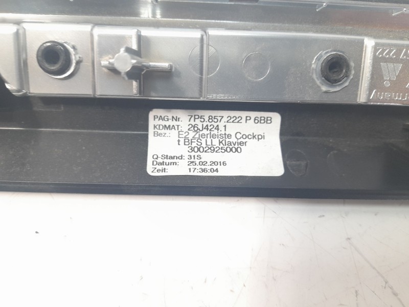 Recambio de moldura para porsche cayenne (typ 92aa) diesel referencia OEM IAM 7P5857222  