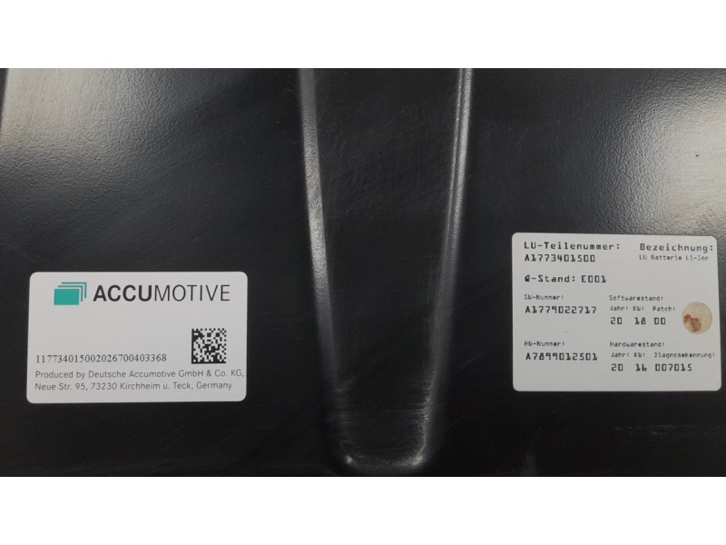 Recambio de bateria para mercedes-benz clase gla (bm 247) gla 200 (247.787) referencia OEM IAM A1773401500  