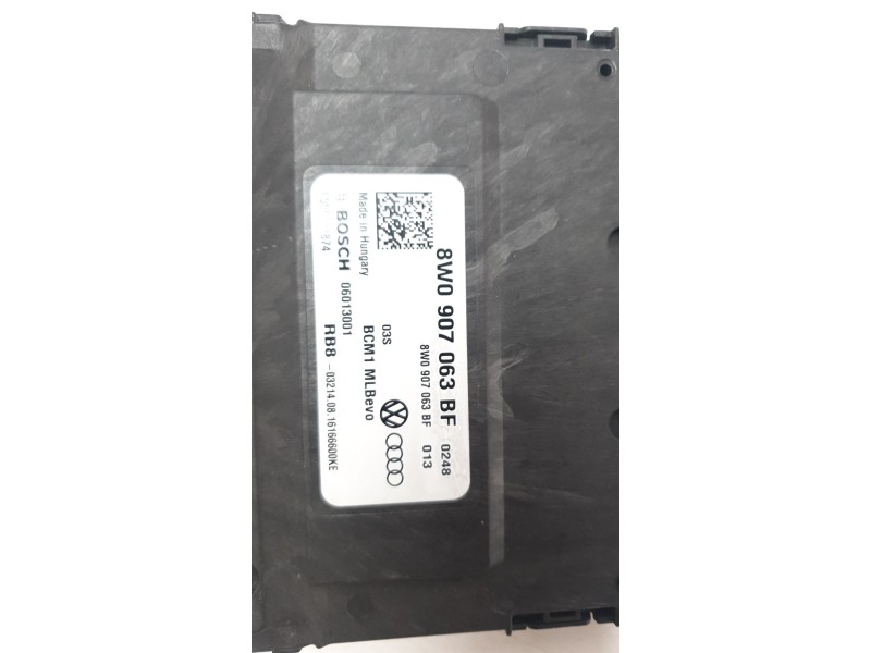 Recambio de modulo confort para audi a4 avant (8w5) básico referencia OEM IAM 8W0907063BF 06013001 