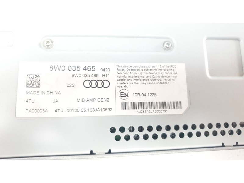 Recambio de amplificador de sonido para audi a4 avant (8w5) básico referencia OEM IAM 8W0035465  
