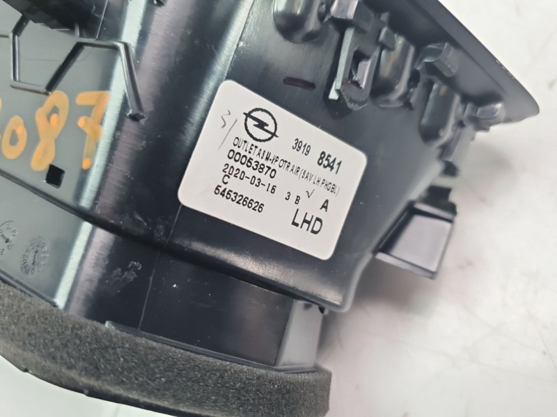 Recambio de aireador izquierdo para opel grandland x 120 aniversario referencia OEM IAM 39198541  