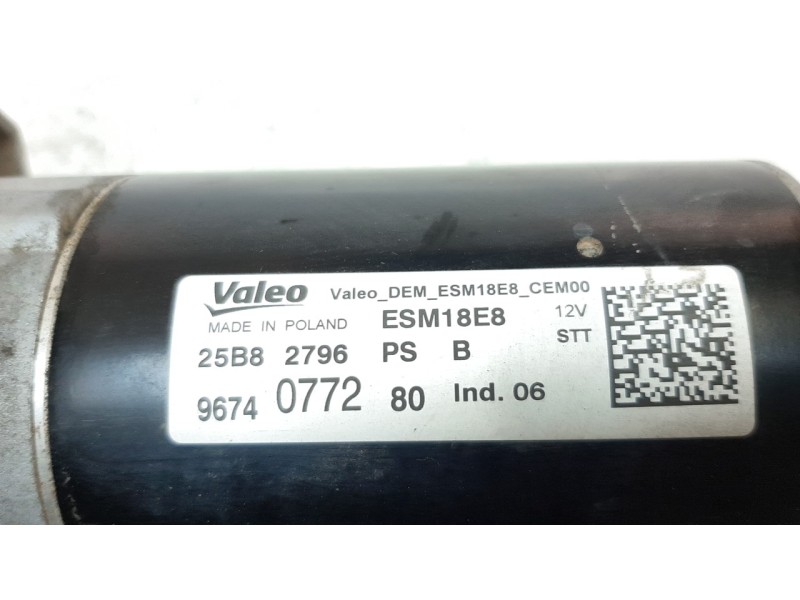 Recambio de motor arranque para citroen c4 cactus shine referencia OEM IAM 9674077280 ARF701251VL S438296