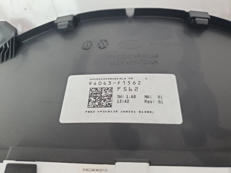Recambio de cuadro instrumentos para kia sportage concept 2wd referencia OEM IAM 94043F1562  