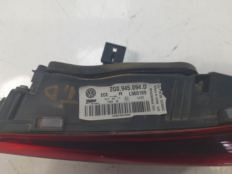 Recambio de piloto trasero derecho interior para volkswagen polo vi (aw1, bz1, ae1) 1.0 tsi referencia OEM IAM 2G0945094D  