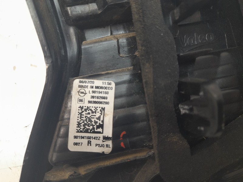 Recambio de piloto trasero derecho interior para opel corsa f (p2jo) corsa-e (68) referencia OEM IAM 9830096280  