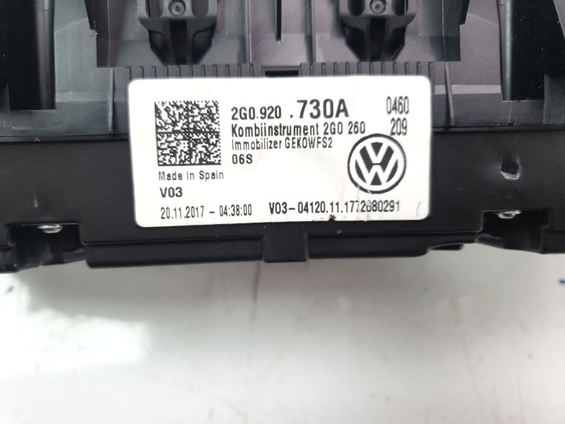 Recambio de cuadro instrumentos para volkswagen polo edition referencia OEM IAM 2G0920730A  