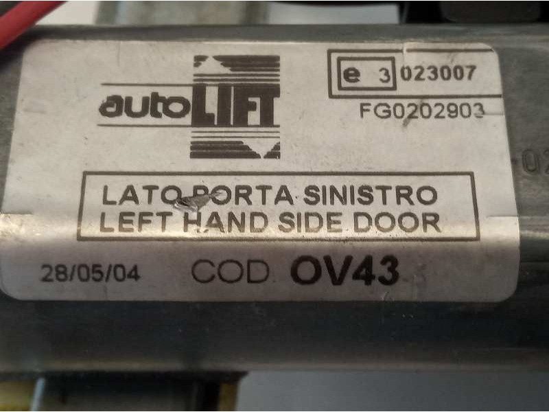 Recambio de elevalunas trasero izquierdo para opel astra g berlina referencia OEM IAM  106162120 OV43AL