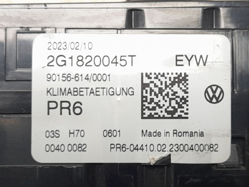 Recambio de mando calefaccion / aire acondicionado para volkswagen polo vi (ae1) life referencia OEM IAM 2G1820045T  