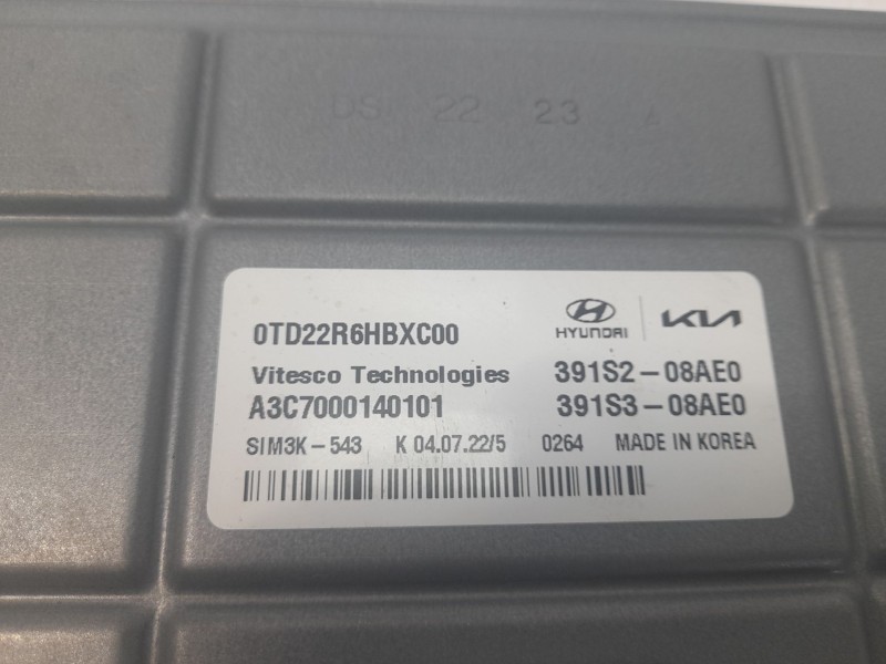 Recambio de centralita motor uce para kia niro referencia OEM IAM 391S208AE0  