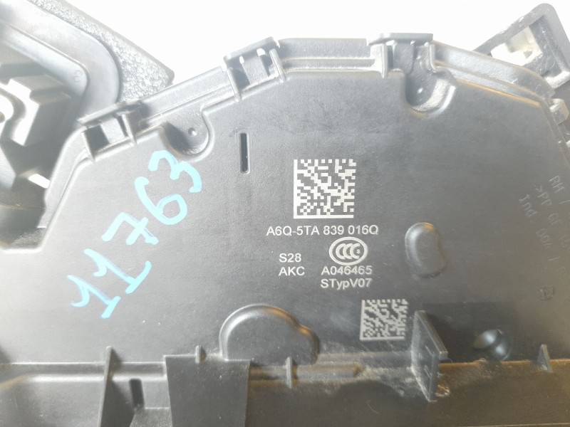 Recambio de cerradura puerta trasera derecha para skoda octavia lim. (nx3) ambition referencia OEM IAM 5TA839016Q  