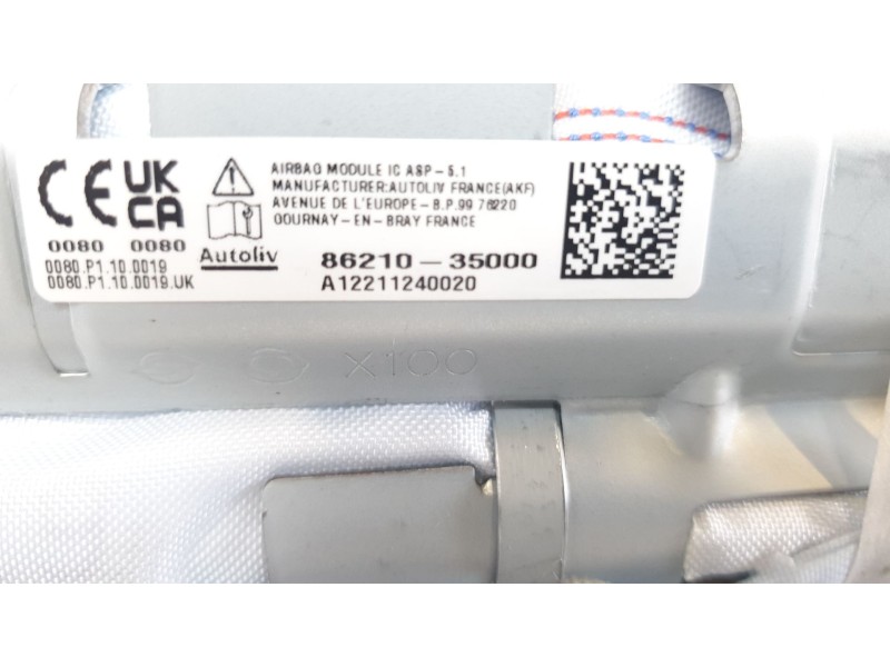 Recambio de airbag cortina delantero izquierdo para ssangyong tivoli urban 4x2 referencia OEM IAM 8621035000  