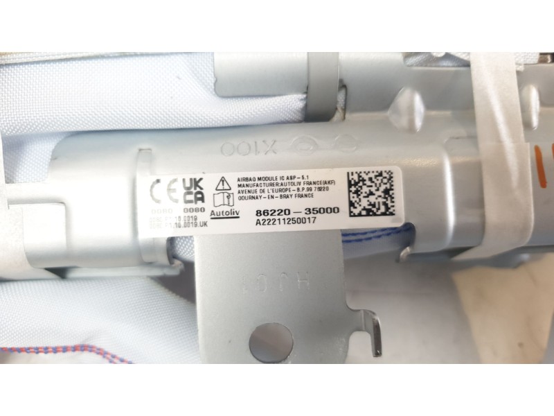 Recambio de airbag cortina delantero derecho para ssangyong tivoli urban 4x2 referencia OEM IAM 8622035000  