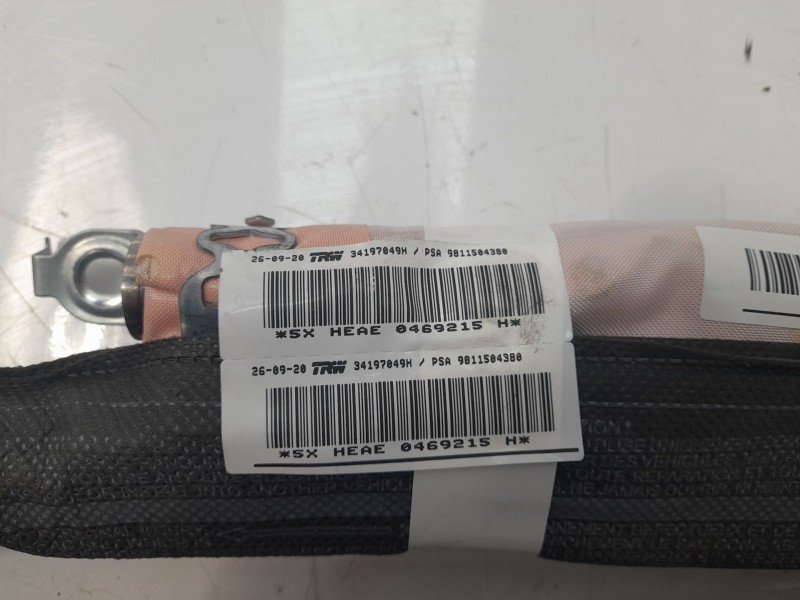 Recambio de airbag cortina delantero derecho para peugeot 3008 allure referencia OEM IAM 9811504380 94197049H 