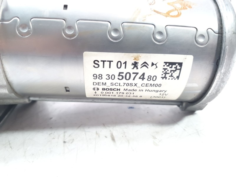 Recambio de motor arranque para opel grandland x ultimate referencia OEM IAM 9830507480 ARF960001 