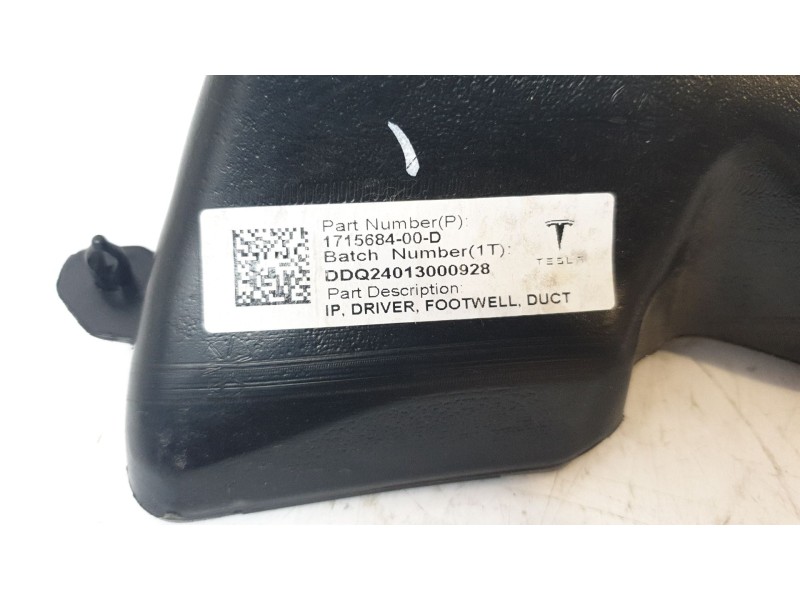Recambio de canalizador de aire para tesla model 3 (5yj3) ev awd referencia OEM IAM 171568400D  