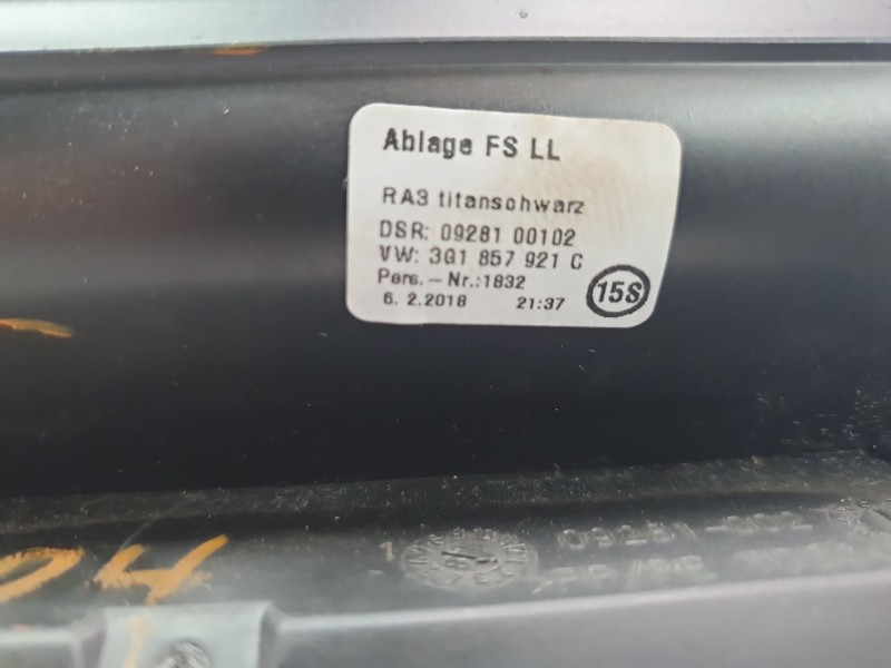 Recambio de guantera para volkswagen passat lim. (3g2) 1.8 tsi referencia OEM IAM 3Q1857921C  