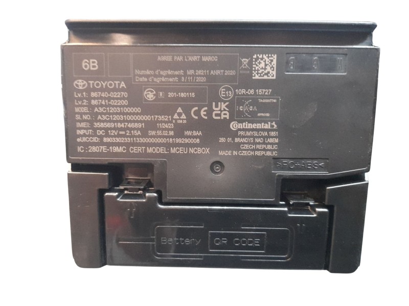 Recambio de modulo electronico para toyota corolla (e21) hybrid style referencia OEM IAM 8674002270 A3C1203100000 