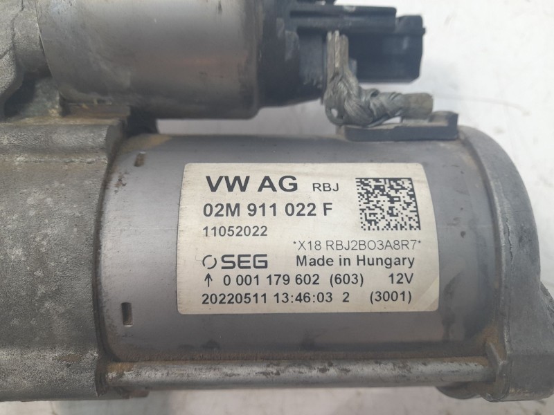 Recambio de motor arranque para seat arona xcellence referencia OEM IAM 02M911022F  ARF450501