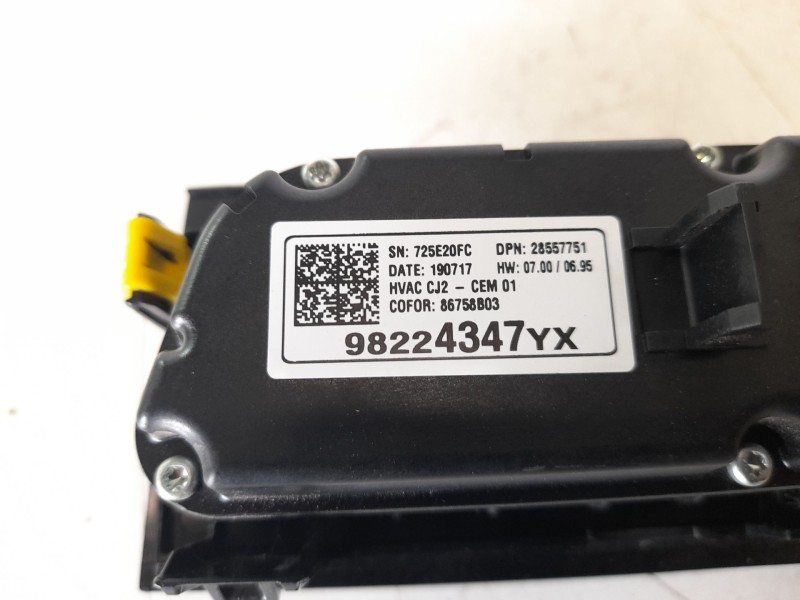 Recambio de mando climatizador para opel grandland x ultimate referencia OEM IAM 98224347YX 86758B03 