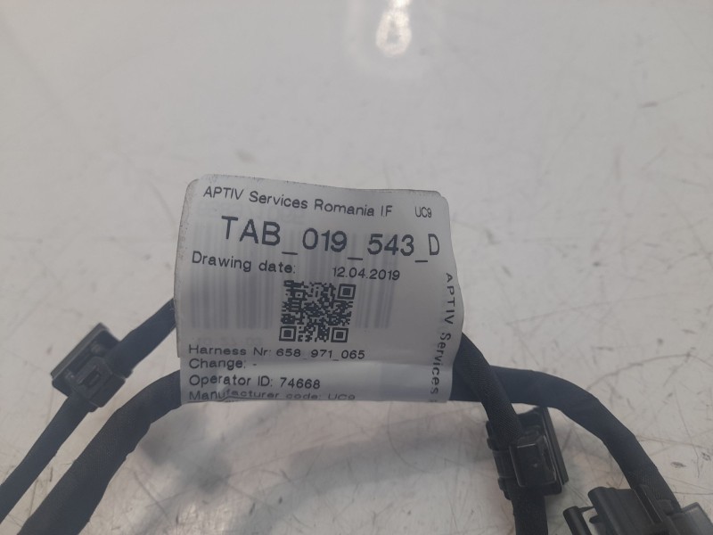 Recambio de cableado electrico para skoda kamiq (nw4) 1.5 tsi referencia OEM IAM 658971065  